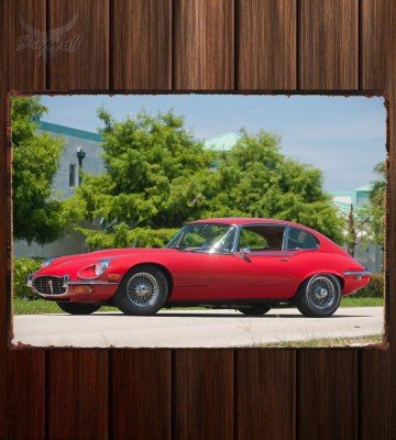Металлическая табличка Jaguar E-Type V12 Coupe (Series III)